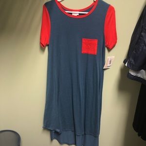Carly tshirt hi low dress
